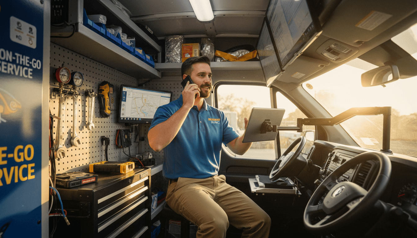 HVAC contractor: 8 jobs per month